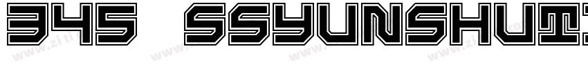 345 SSYunShuTi字体转换